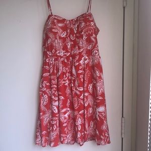 NWOT love, Fire Orange Sundress
